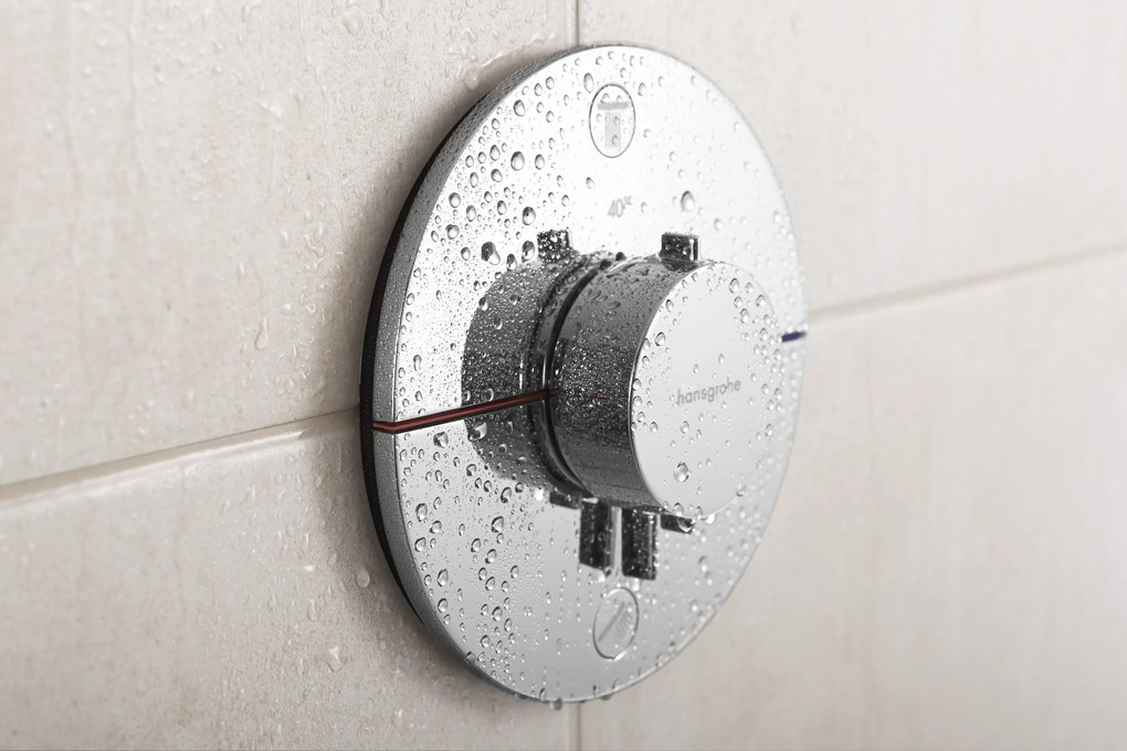 Hansgrohe ShowerSelect Comfort S, termostat pod omietku pre 2 spotrebiče s EN1717, chrómová, HAN-15556000