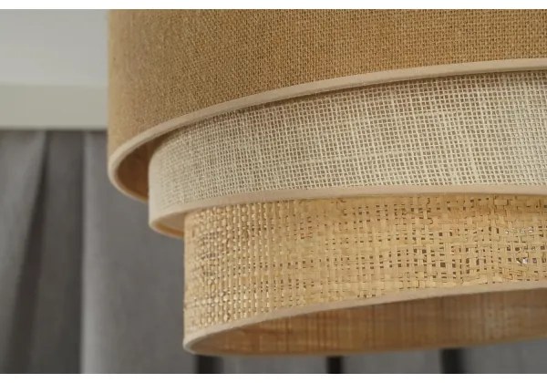 Duolla - Prisadený luster YUTE TRIO 1xE27/15W/230V pr. 45 cm hnedá/šedá/béžová