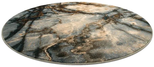 Koberec OMEGA ELIAN mramor, zelený kruh