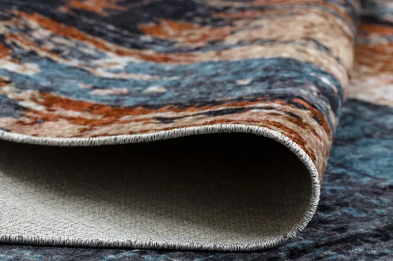 Dywany Łuszczów, Kusový koberec Miro 51454.802 navy/beige, 160x220, viacfarebná, chodba / predsieň