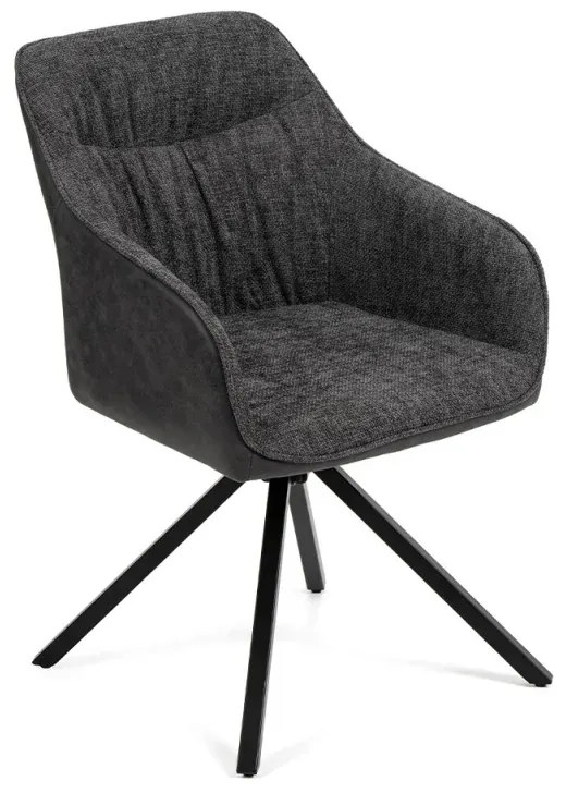 Jedálenská stolička LOREN tmavo šedá