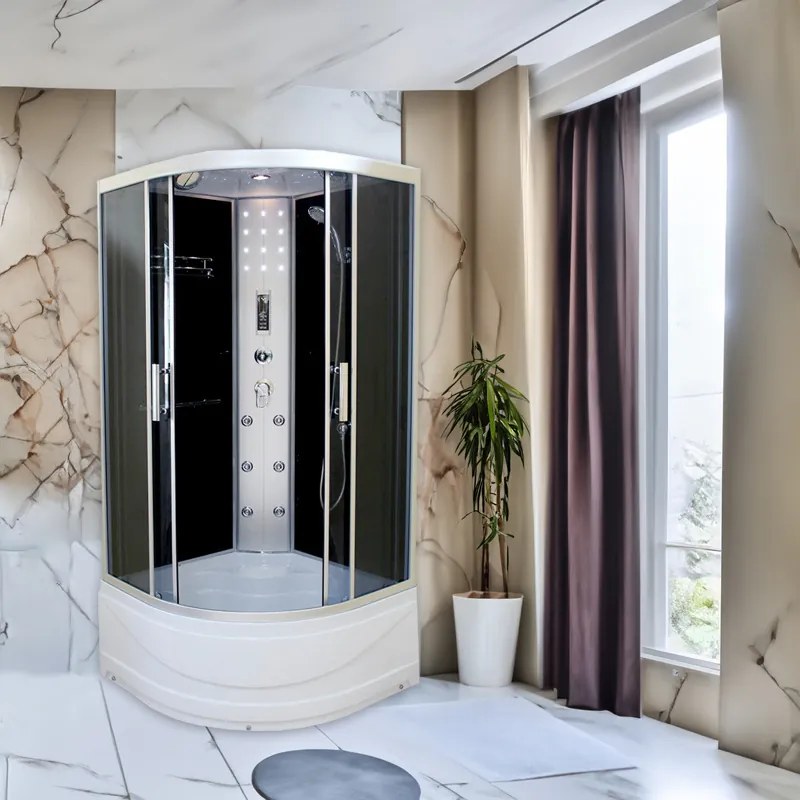 BPS-koupelny Hydromasážny box WSH306AS 90, 90x90 so saunou