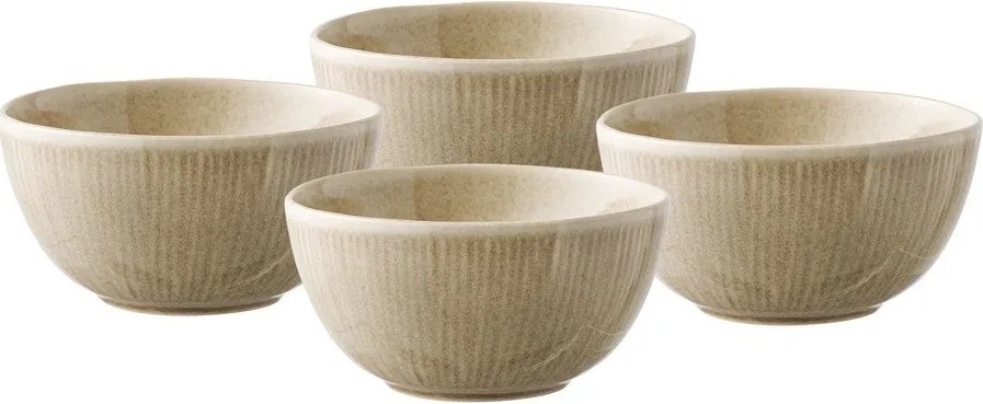 Béžové kameninové polievkové misky v súprave 4 ks 1 l – House Nordic