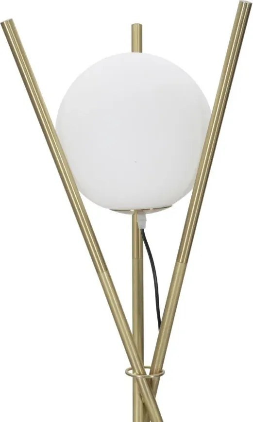 Stojacia lampa Glamy 155 cm biela/zlatá