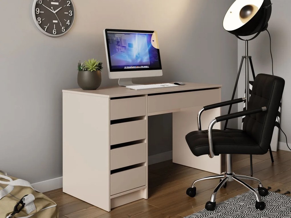PC stolík Heron, Farby: biela / biely lesk