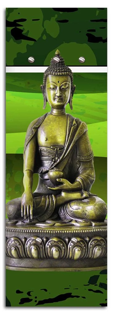 Gario Vešiak na stenu Green Buddha Rozmery: 25 x 70 cm