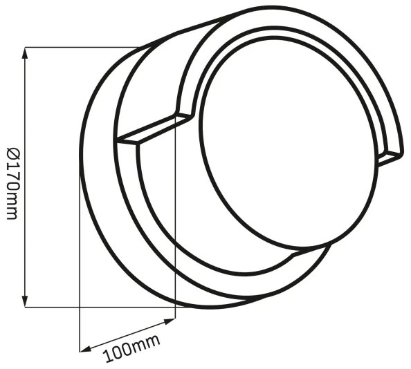 LED Vonkajšie nástenné svietidlo ESSEN LED/10W/230V IP44 čierna