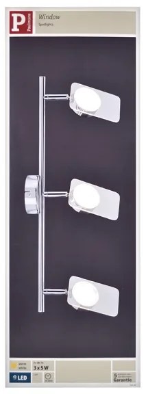 Paulmann 66668 - 3xLED/5W Bodové svietidlo WINDOW 230V