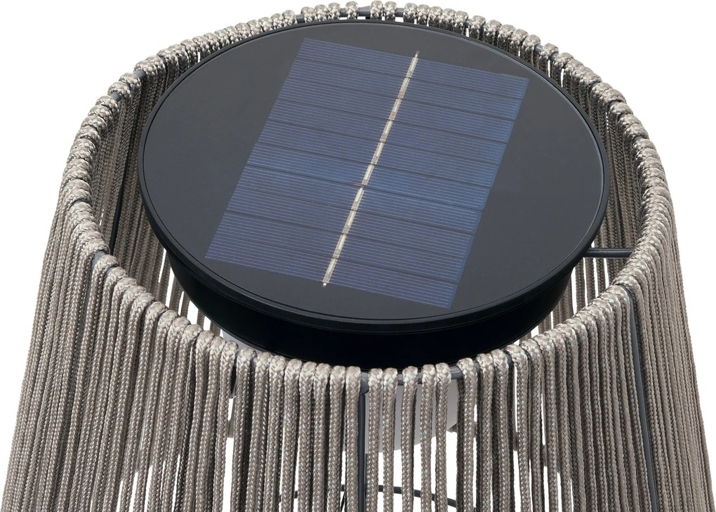 Akumulátorová solárna stojaca lampa, textilná páska