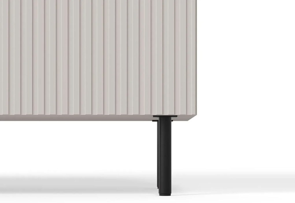 Komoda Paxos 180 cm kašmír/čierna