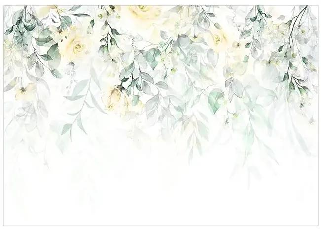 Fototapeta - Waterfall of Roses - Second Variant Veľkosť: 100x70, Verzia: Premium