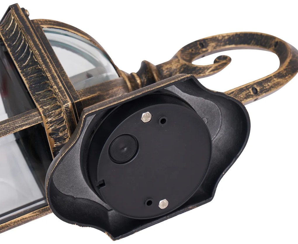 Klasické vonkajšie nástenné svietidlo antické zlato IP44 - Glasgow