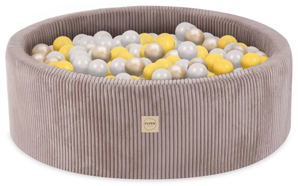 Suchý bazén pre deti menčester 90 x 30 + 200 loptičiek - béžová