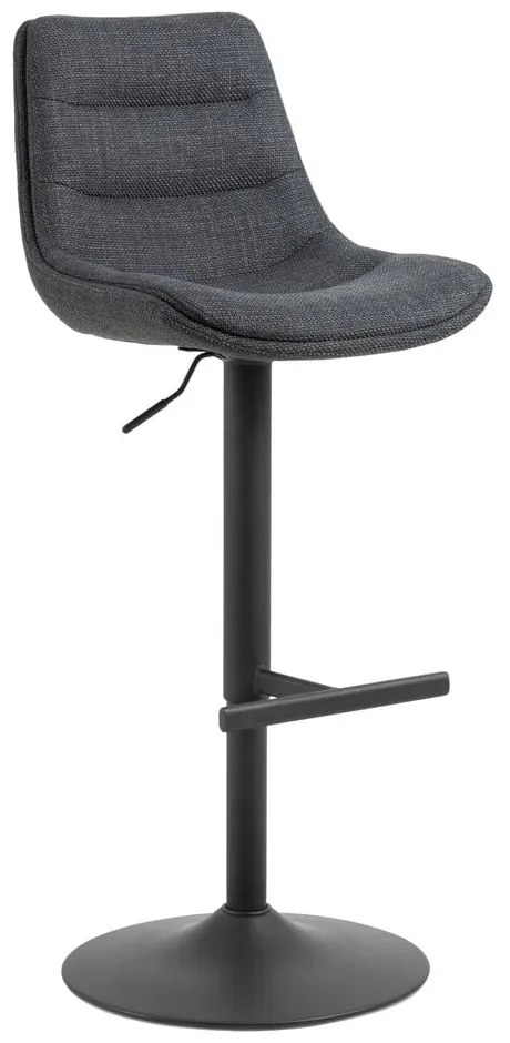 Sivá barová stolička s nastaviteľnou výškou (výška sedadla 65 cm) Adisa – Actona