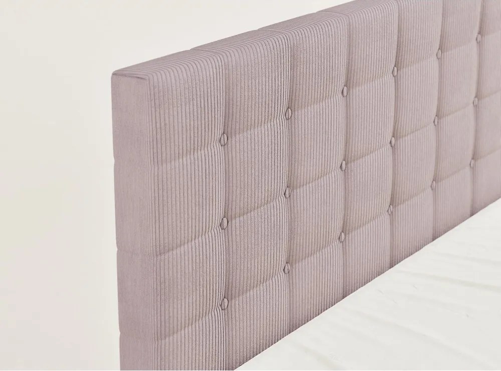 Fialová boxspring posteľ s úložným priestorom 180x200 cm Tasca – Maison de Rêve