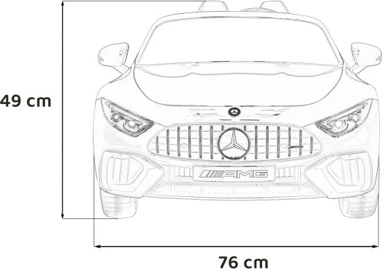 Elektrické autíčko Mercedes Benz AMG SL63 červené