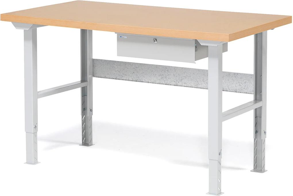 Dielenský stôl Robust so zásuvkou, 1500x800 mm