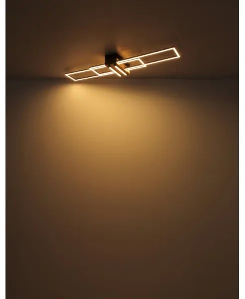 Globo 67208-40N - LED Stropné svietidlo DAKARI LED/40W/230V 3000K 25x100 cm čierna