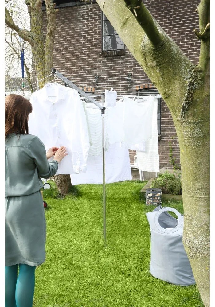 Vonkajší sušiak na bielizeň v striebornej farbe 40 m Essential – Brabantia