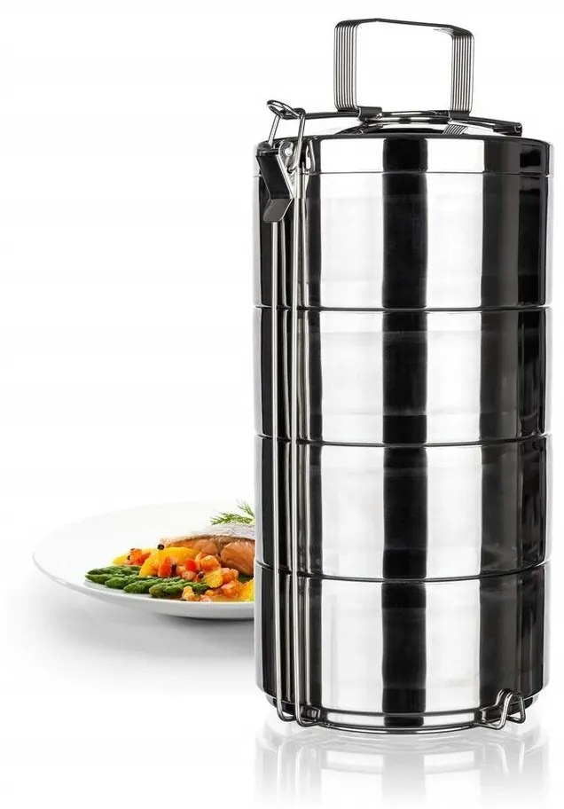 Banquet Obedár nehrdzavejúci dvojstenný AKCENT, 4 diely