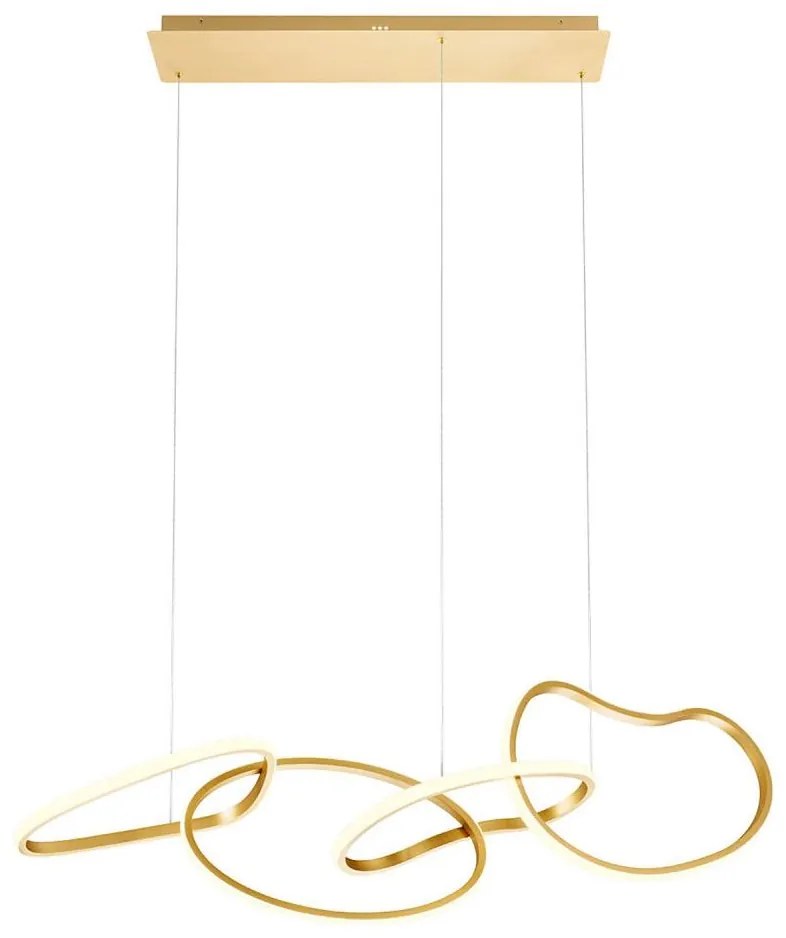 Redo 01-3389 - stmievateľný LED luster na lankách BIAS LED/90W/230V zlatý