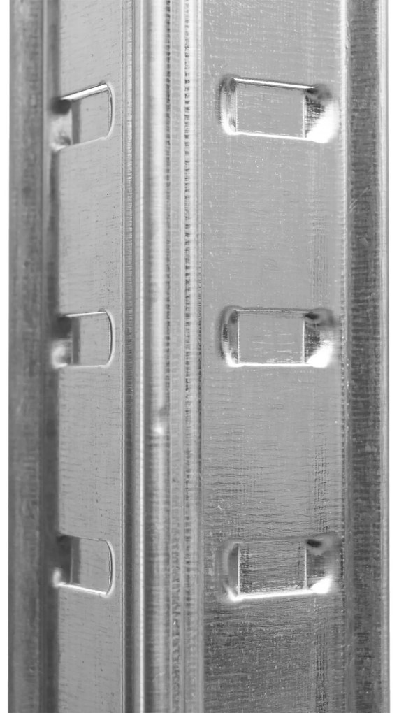 Dielenský regál IRONHOLD 205x120 cm strieborný