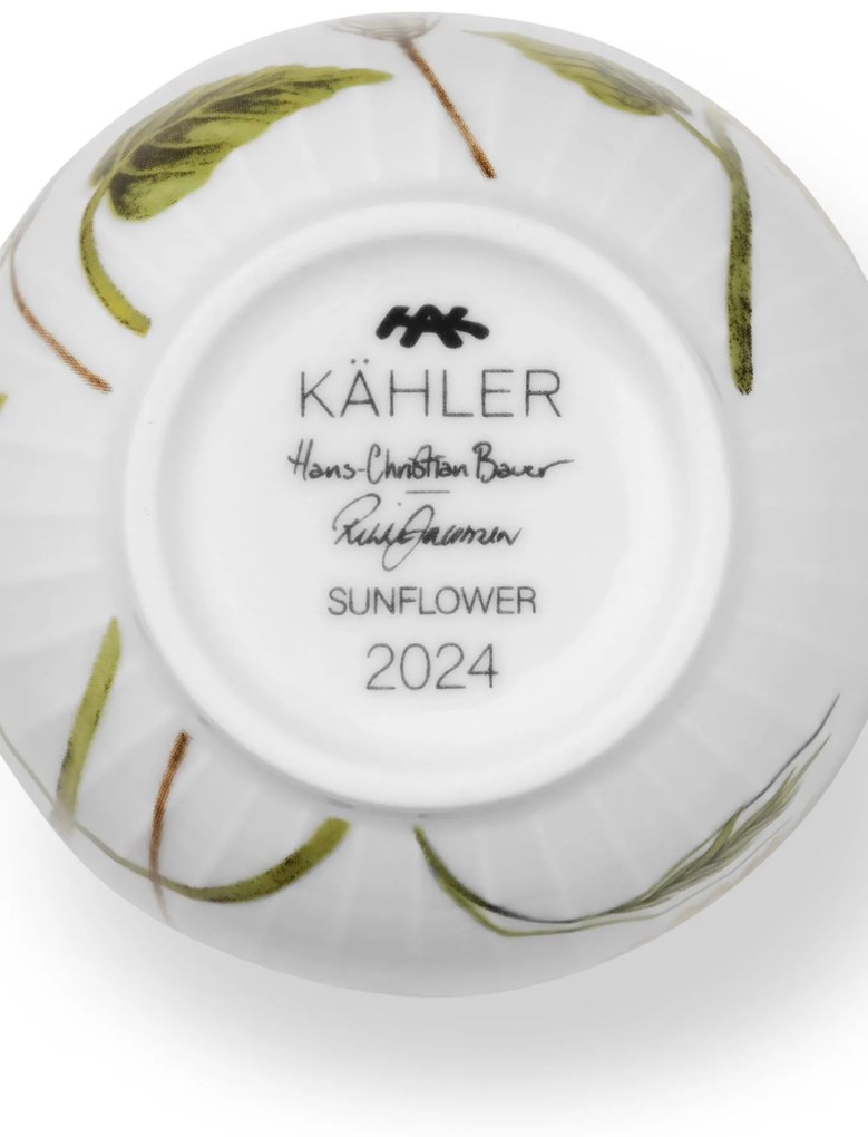 KÄHLER Porcelánový hrnček Hammershøi Summer Sunflower