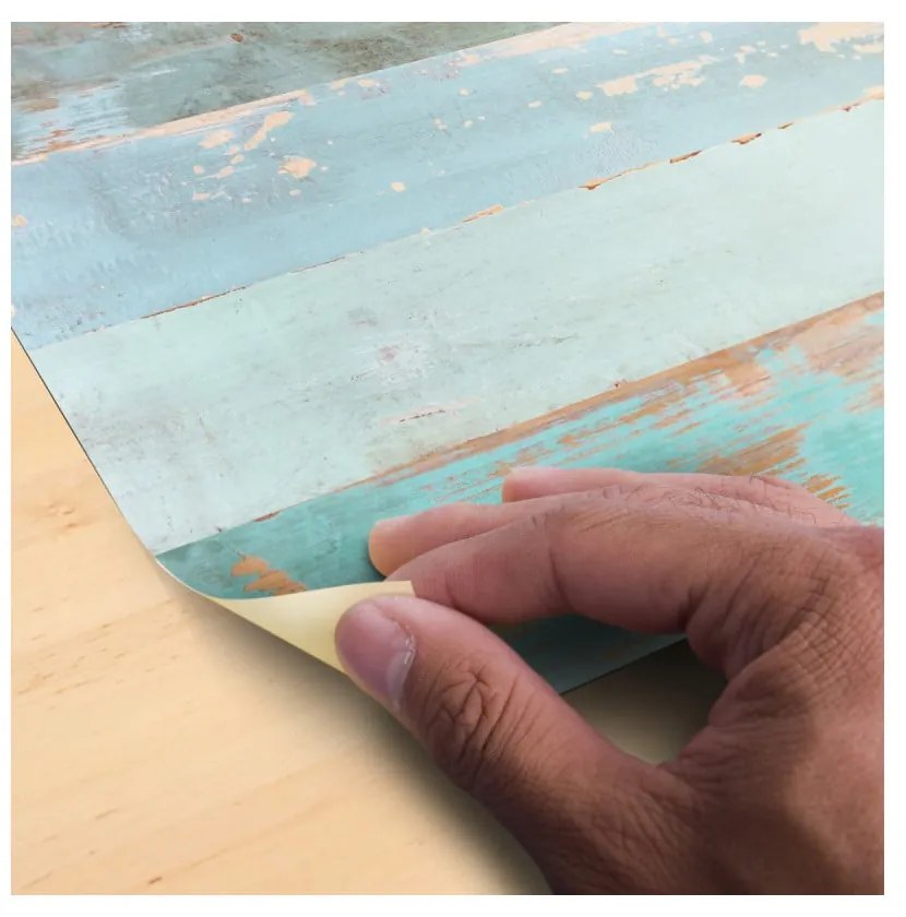 Samolepka na podlahu Ambiance Floor Sticker Parquet Floor Côte d'Opale, 90 × 60 cm