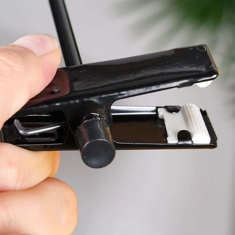 VILDE Kovové čierne vešiaky s klipom na nohavice a sukne, sada 3ks