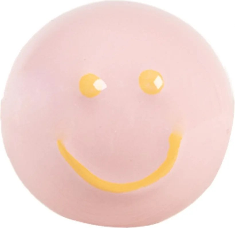 Ružová keramická knopka Smile - Ø 4*4 cm / S3 cm