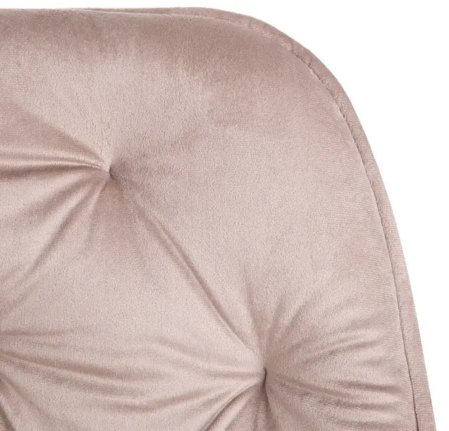 Kancelárska stolička FLOSSI zamatová béžová ALL 859279