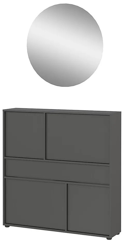 Antracitová predsieňová zostava Ameca 2.0 – Germania