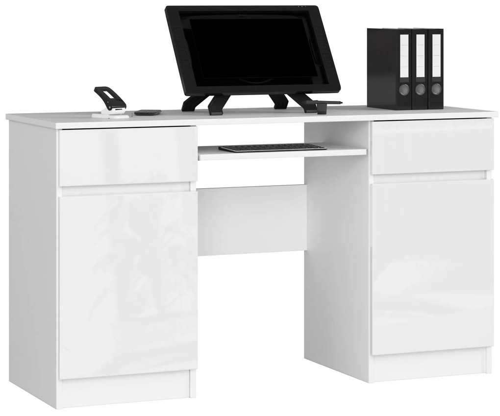 PC stolík Aranandose (biela + lesk biely). Akcia -19%. Vlastná spoľahlivá doprava až k Vám domov. 1117069