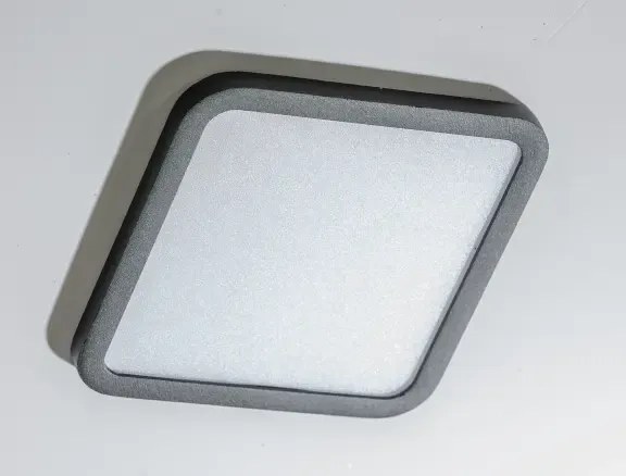 Bodové svetlo Slim 15 Square 4000K Ip44 čierne do sadrokartonu