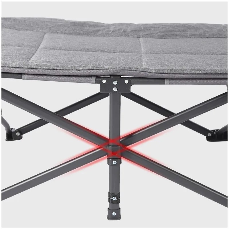 Skladacie turistické lehátko 187 × 68 cm – kompaktné a pohodlné