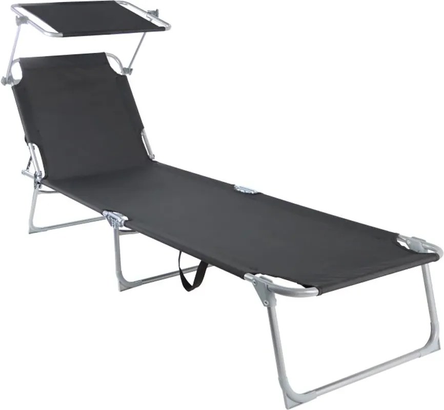 Set 2ks relaxačných lehátok s nastaviteľnou strieškou SEBASTIAN