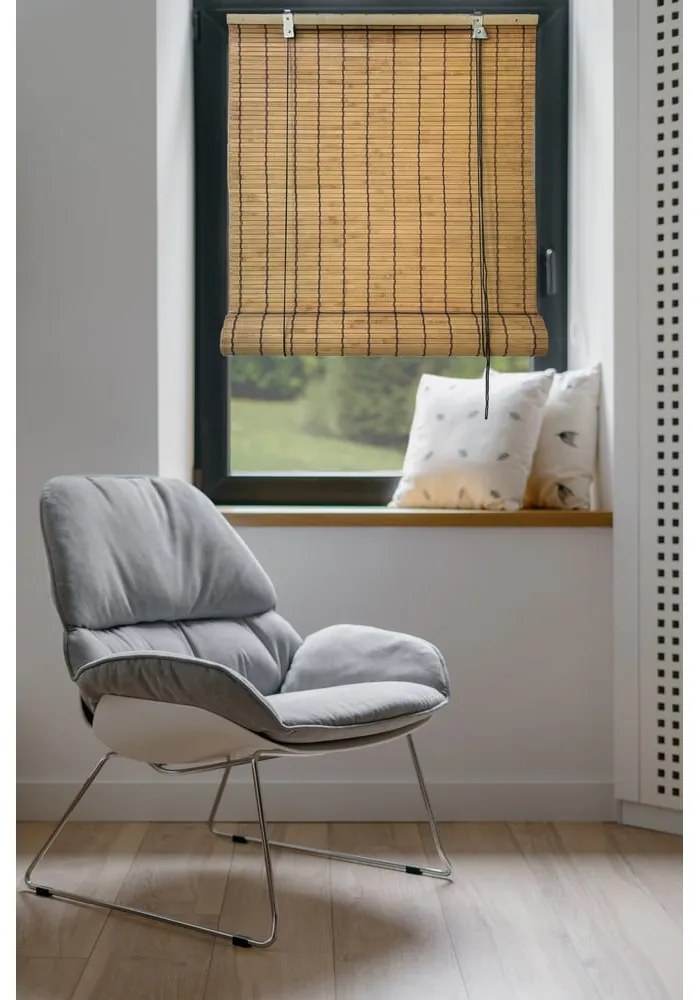 Bambusová roleta v prírodnej farbe 60x160 cm Zeva – Gardinia