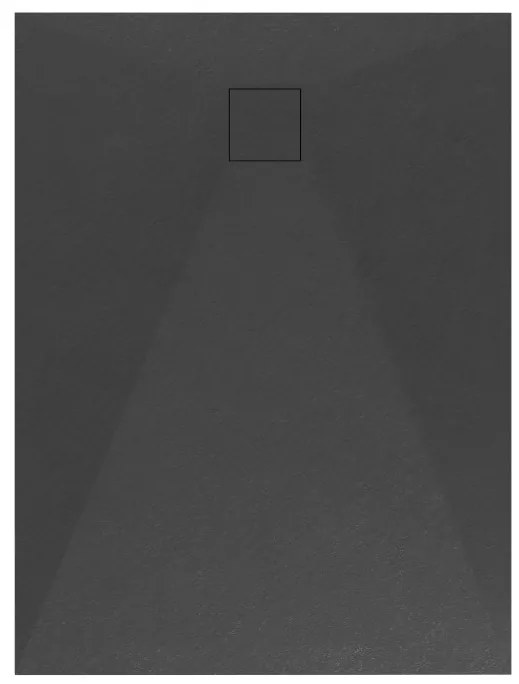 Gamma Erga Oldaf, SMC obdĺžniková sprchová vanička 150 x 90 cm, čierna matná, ERG-GMA-OL-90150BK