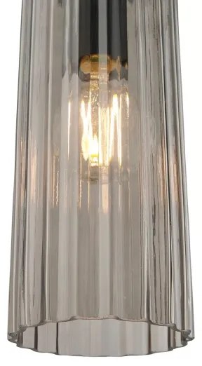 Nordlux - Závesné svietidlo na lanku MIELLA 1xE27/25W/230V dymové