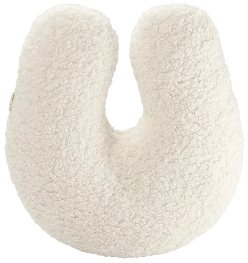 Krémový detský pohovkový vankúš z textílie buklé U – Wigiwama