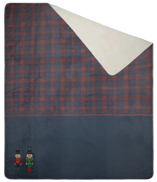 Deka PETER 02 - námornícka modrá / burgundy