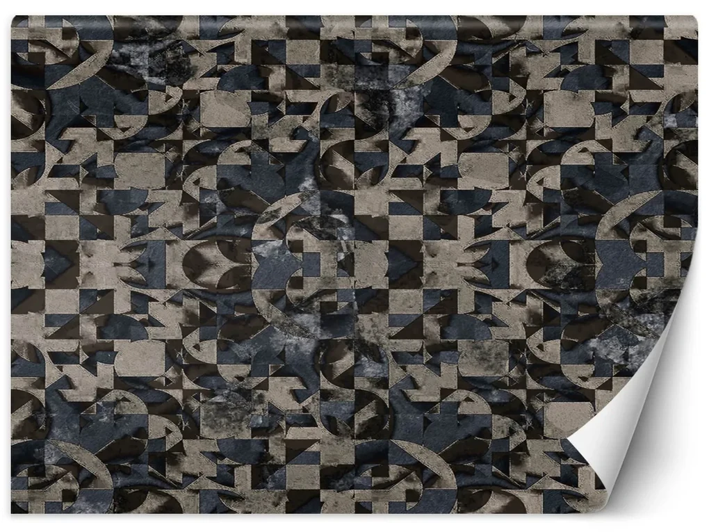 Gario Fototapeta Sivohnedá geometrická fantázia Materiál: Vliesová, Rozmery: 150 x 105 cm