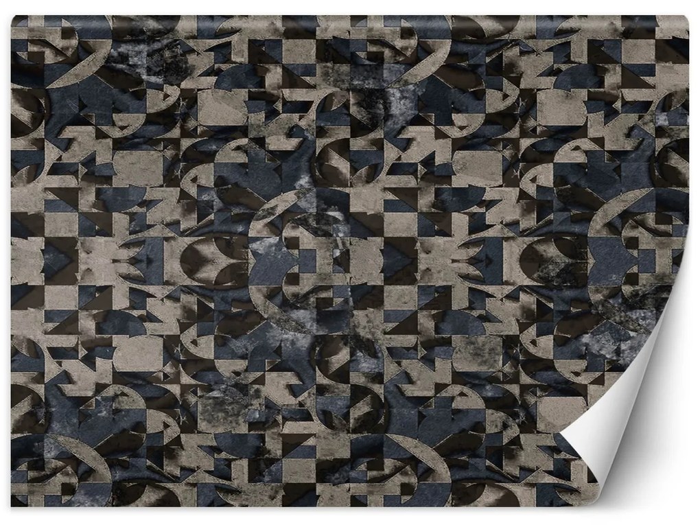 Gario Fototapeta Sivohnedá geometrická fantázia Materiál: Vliesová, Rozmery: 250 x 175 cm