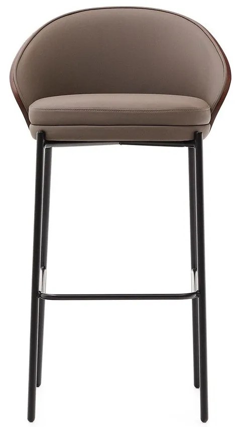 Hnedá barová stolička (výška sedadla 77 cm) Eamy – Kave Home