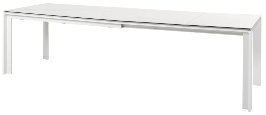 Optimum rozťahovací jedálenský stôl biely 220-340 cm