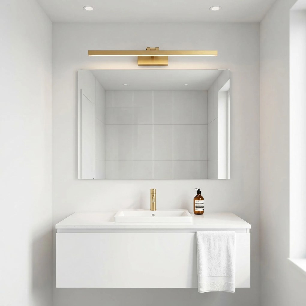 Toolight APP1865-1W, kúpeľňové LED svietidlo, 800 mm, brúsená oceľ, OSW-66021