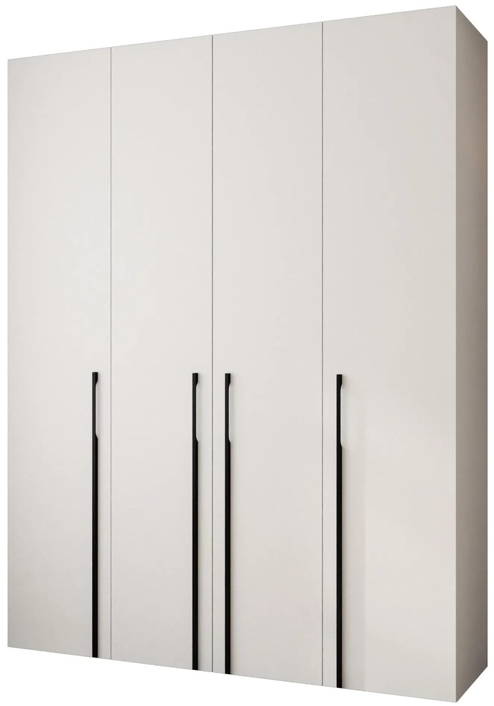 Šatníková skriňa 190 cm Carmela 40-3 (biela + čierna). Akcia -20%. Vlastná spoľahlivá doprava až k Vám domov. 1126625