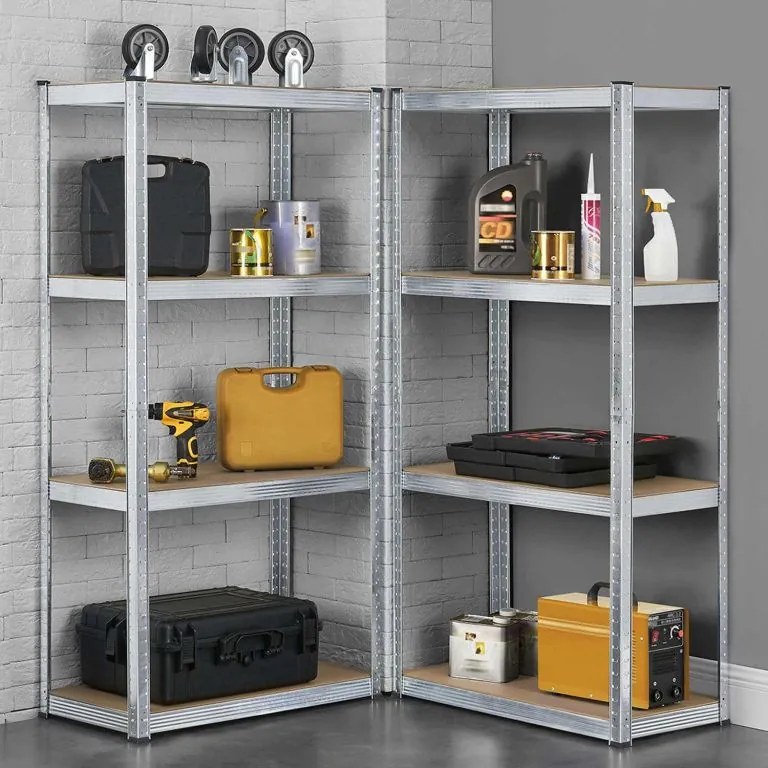 Kovový regál Easy 2 ks 160x80x40 cm, 4 police, nosnosť 640kg