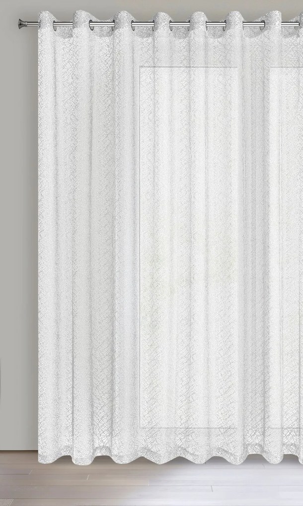ZÁCLONA NA KRÚŽKOCH AMANDA 300 CM X 250 CM BIELA