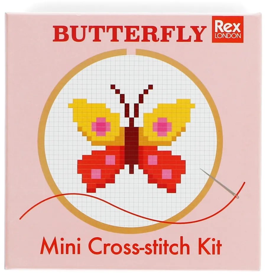 Kreatívna súprava Cross-stitch Kit Butterfly – Rex London
